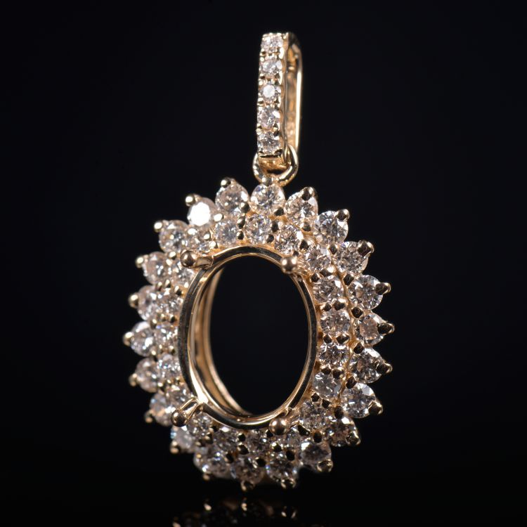 Art Deco Elegant Pendant Semi Mount