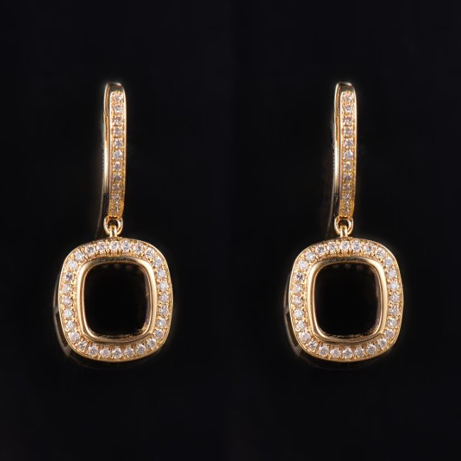 Sparkly Stunning Earrings Semi Mount